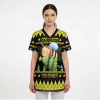Bee Christmas Scrub Top Cute Bumblebee - Wonder Print Shop