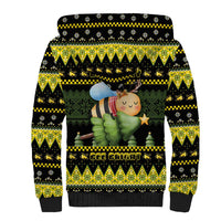 Bee Christmas Sherpa Hoodie Cute Bumblebee - Wonder Print Shop