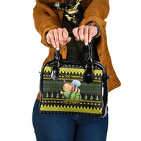 Bee Christmas Shoulder Handbag Cute Bumblebee - Wonder Print Shop