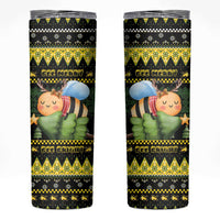 Bee Christmas Skinny Tumbler Cute Bumblebee - Wonder Print Shop