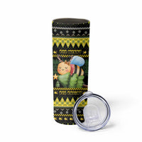 Bee Christmas Skinny Tumbler Cute Bumblebee - Wonder Print Shop