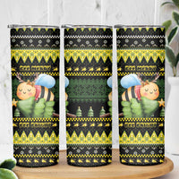 Bee Christmas Skinny Tumbler Cute Bumblebee - Wonder Print Shop
