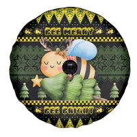 Bee Christmas Spare Tire Cover Cute Bumblebee - Wonder Print Shop