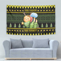 Bee Christmas Tapestry Cute Bumblebee - Wonder Print Shop