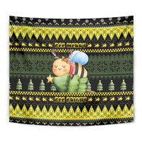Bee Christmas Tapestry Cute Bumblebee - Wonder Print Shop
