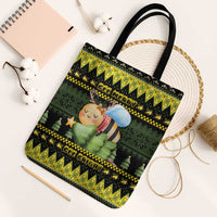 Bee Christmas Tote Bag Cute Bumblebee - Wonder Print Shop