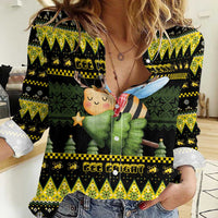 Bee Christmas Women Casual Shirt Cute Bumblebee - Wonder Print Shop