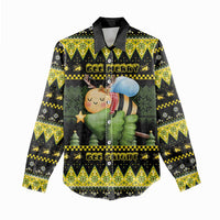 Bee Christmas Women Casual Shirt Cute Bumblebee - Wonder Print Shop