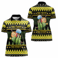 Bee Christmas Women Polo Shirt Cute Bumblebee - Wonder Print Shop
