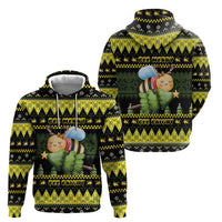 Bee Christmas Zip Hoodie Cute Bumblebee - Wonder Print Shop