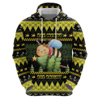 Bee Christmas Zip Hoodie Cute Bumblebee - Wonder Print Shop