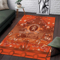 Dutch Empire Area Rug Tulip Ornaments Vintage Style - Wonder Print Shop