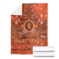 Dutch Empire Blanket Tulip Ornaments Vintage Style - Wonder Print Shop