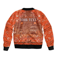 Personalized Dutch Empire Bomber Jacket Tulip Ornaments Vintage Style - Wonder Print Shop