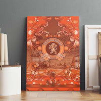 Dutch Empire Canvas Wall Art Tulip Ornaments Vintage Style - Wonder Print Shop