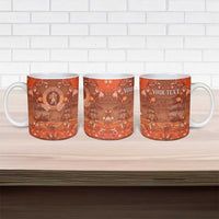 Personalized Dutch Empire Ceramic Mug Tulip Ornaments Vintage Style - Wonder Print Shop