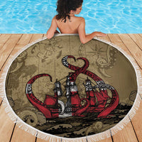 Danish Empire Beach Blanket Denmark Norway Union And Kraken - Wonder Print Shop