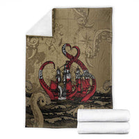 Danish Empire Blanket Denmark Norway Union And Kraken - Wonder Print Shop
