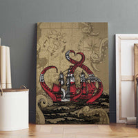 Danish Empire Canvas Wall Art Denmark Norway Union And Kraken - Wonder Print Shop