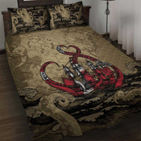Danish Empire Quilt Bed Set Denmark Norway Union And Kraken - Wonder Print Shop