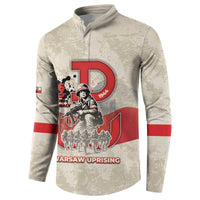 Polish Warsaw Uprising Button Sweatshirt 63 Days Of Glory