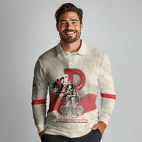 Polish Warsaw Uprising Long Sleeve Polo Shirt 63 Days Of Glory