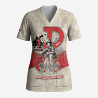 Polish Warsaw Uprising Scrub Top 63 Days Of Glory