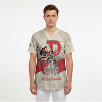 Polish Warsaw Uprising Scrub Top 63 Days Of Glory