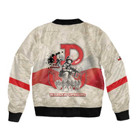 Polish Warsaw Uprising Sleeve Zip Bomber Jacket 63 Days Of Glory