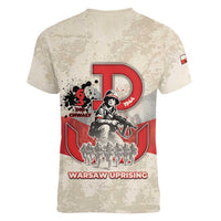 Polish Warsaw Uprising Women V-Neck T-Shirt 63 Days Of Glory