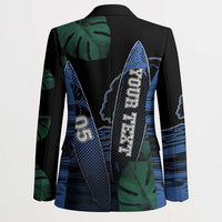Custom Surfing Blazer Retro Waves Dot Halftone