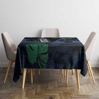 Surfing Tablecloth Retro Waves Dot Halftone