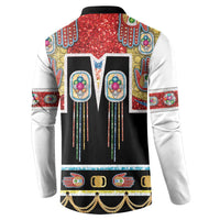 Vintage Rock Star Costume Button Sweatshirt Rhinestone Inspired Glam Rock Stage Outfit