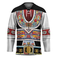 Vintage Rock Star Costume Hockey Jersey Rhinestone Inspired Glam Rock Stage Outfit