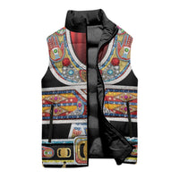 Vintage Rock Star Costume Sleeveless Puffer Jacket Rhinestone Inspired Glam Rock Stage Outfit