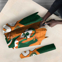 Custom Ivory Coast Football Umbrella Elephant Geometric African Art Style