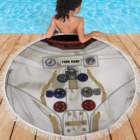 Personalized Astronaut Beach Blanket Space Explorer - Wonder Print Shop