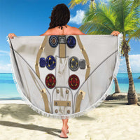 Personalized Astronaut Beach Blanket Space Explorer - Wonder Print Shop