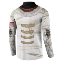 Personalized Astronaut Button Sweatshirt Space Explorer - Wonder Print Shop