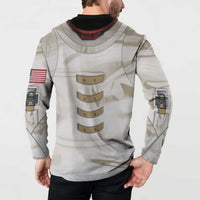 Personalized Astronaut Button Sweatshirt Space Explorer - Wonder Print Shop