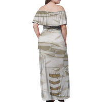 Personalized Astronaut Family Matching Off Shoulder Maxi Dress and Hawaiian Shirt Space Explorer - Wonder Print Shop