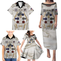 Personalized Astronaut Family Matching Puletasi and Hawaiian Shirt Space Explorer - Wonder Print Shop