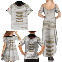 Personalized Astronaut Family Matching Summer Maxi Dress and Hawaiian Shirt Space Explorer - Wonder Print Shop