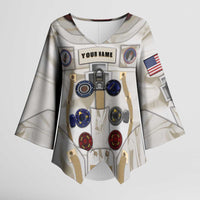 Personalized Astronaut Kimono Sleeve Blouse Space Explorer - Wonder Print Shop