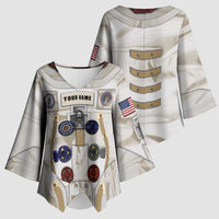 Personalized Astronaut Kimono Sleeve Blouse Space Explorer - Wonder Print Shop