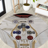 Personalized Astronaut Round Carpet Space Explorer - Wonder Print Shop