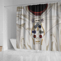 Personalized Astronaut Shower Curtain Space Explorer - Wonder Print Shop