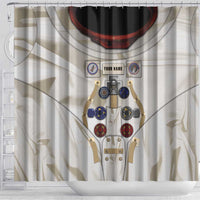 Personalized Astronaut Shower Curtain Space Explorer - Wonder Print Shop