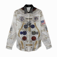 Personalized Astronaut Women Casual Shirt Space Explorer - Wonder Print Shop