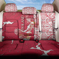 Poland Back Car Seat Cover Two White Eagles Fighting - Wonder Print Shop